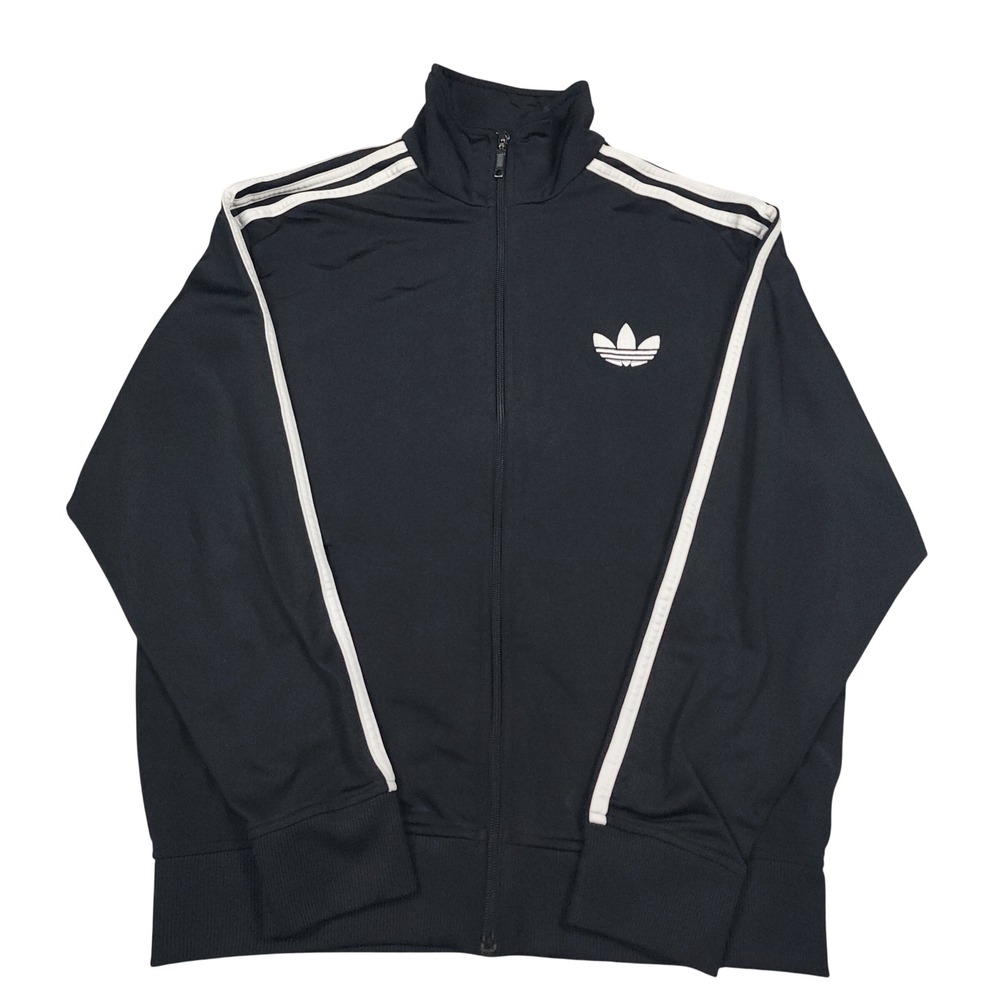 Adidas Originals Firebird Track Jacket Mens Medium Black White Full Zip Trefoil